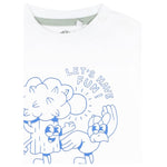 Timberland T-Shirt Girocollo Tinta Unita con Stampe per Neonato T60388 BIANCO TIMBERLAND 