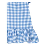 Ralph Lauren Set Abito-Coulotte Mezza Manica Tinta Unita con Fantasia Quadri per Neonata 310934880001 AZZURRO RALPH LAUREN 