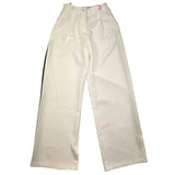 Vicolo Pantalone Modello Palazzo Con Profili In Contrasto Panna Per Bambina