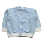 Manuel & Frank Cardigan Tinta Unita con Taschino per Neonato MF4235I AZZURRO MANUEL & FRANK 