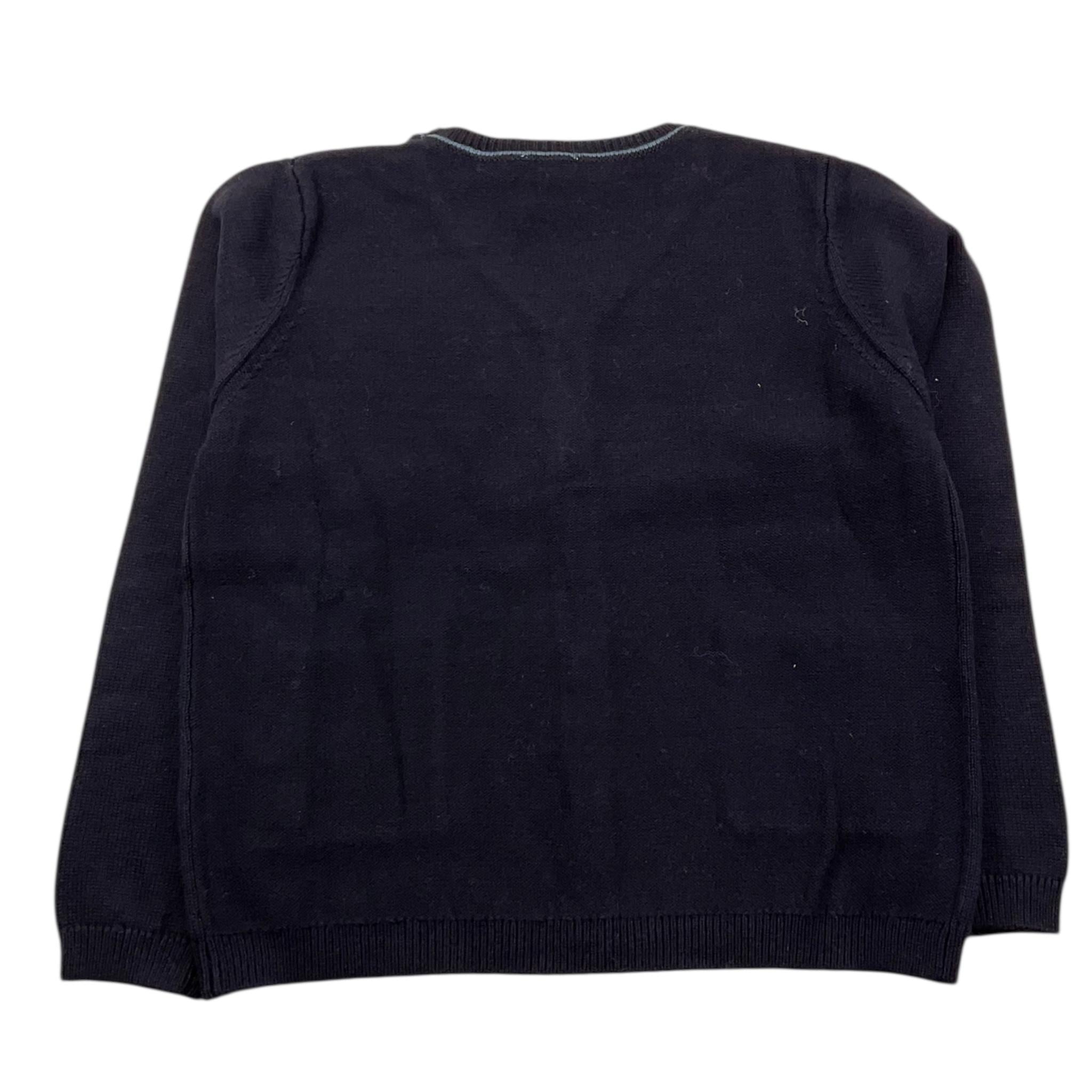 CARRE'MENT BEAU cardigan tinta unita cn profili in contrasto Blu per Bambino Y05271 BLU CARRE'MENT BEAU 