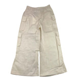 Meimeij Pantalone Tinta Unita Con Tasconi Beige Per Bambina