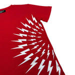 Neil Barrett T-Shirt Girocollo tinta unita con Stampa Rosso per Bambino 027890 ROSSO NEIL BARRETT 