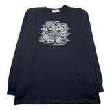 CESARE PACIOTTI shirt girocollo tinta unita con logo Nero per Bambino TSP5203J NERO CESARE PACIOTTI 