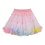 Billieblush Gonna Tinta Unita con Applicazioni Multicolor E Tulle per Bambina U21039 ROSA BillIEBLUSH 