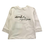 LA STUPENDERIA shirt igrocollo tinta unita con ricamo Panna per Neonato UEM0463X PANNA LA STUPENDERIA 