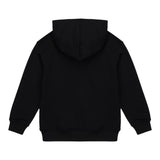 ICEBERG felpa chiusa con cappuccio tinta unita con stampa logo Nero per Bambina MFICE5336JXX NERO ICEBERG 