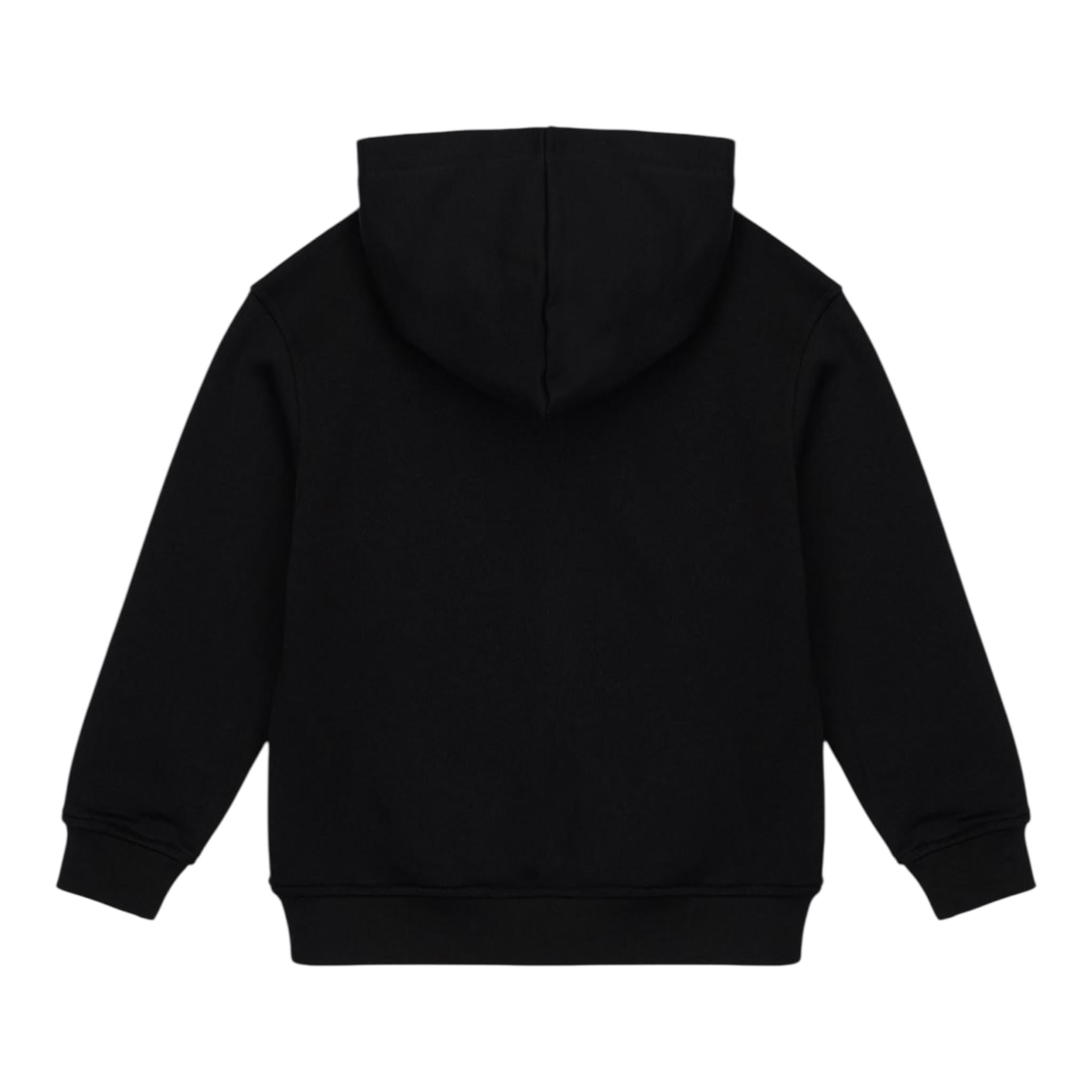 ICEBERG felpa chiusa con cappuccio tinta unita con stampa logo Nero per Bambina MFICE5336JXX NERO ICEBERG 