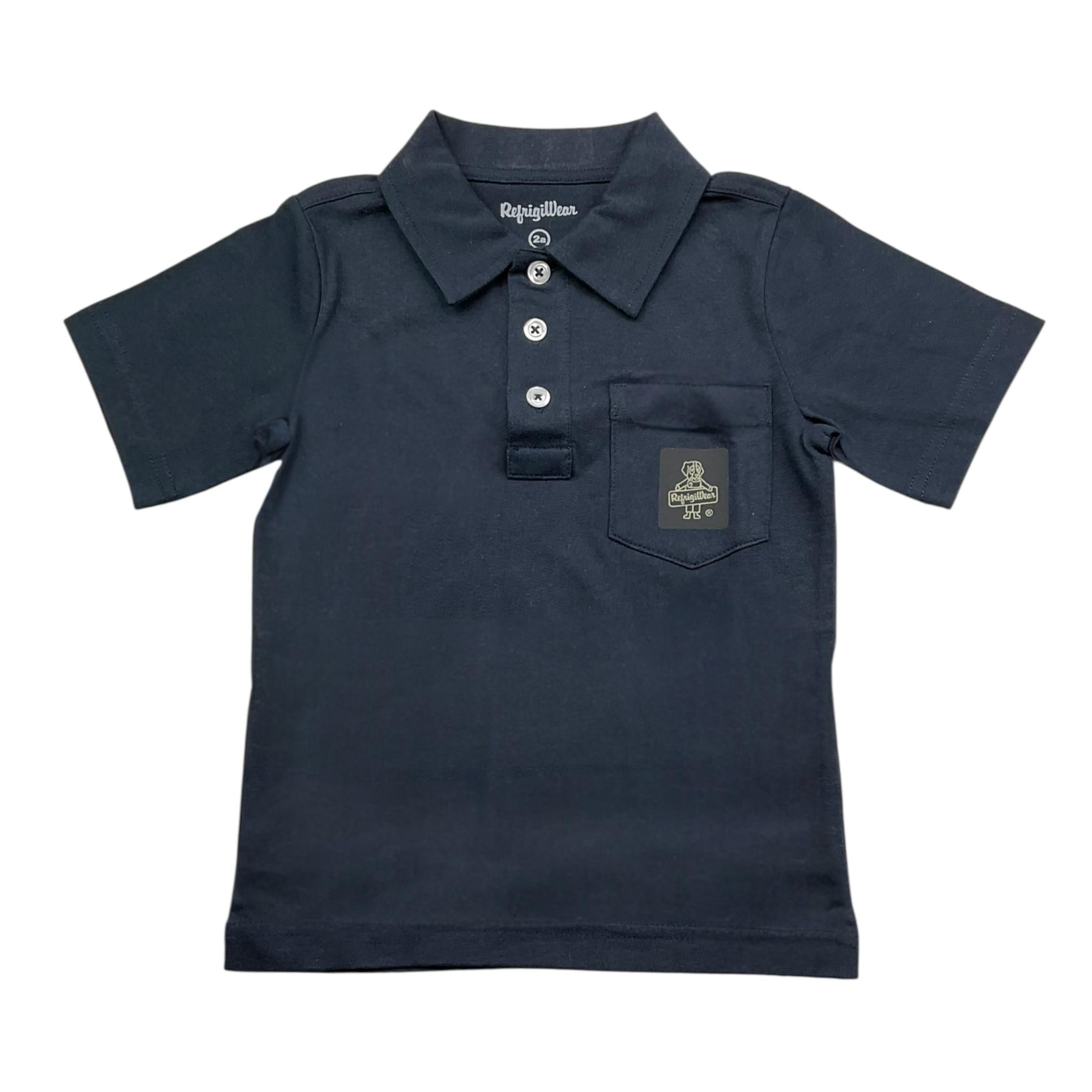 Refrigiwear Polo Tinta Unita con Logo Mezza Manica per Neonato FJFJF BLU REFRIGIWEAR 