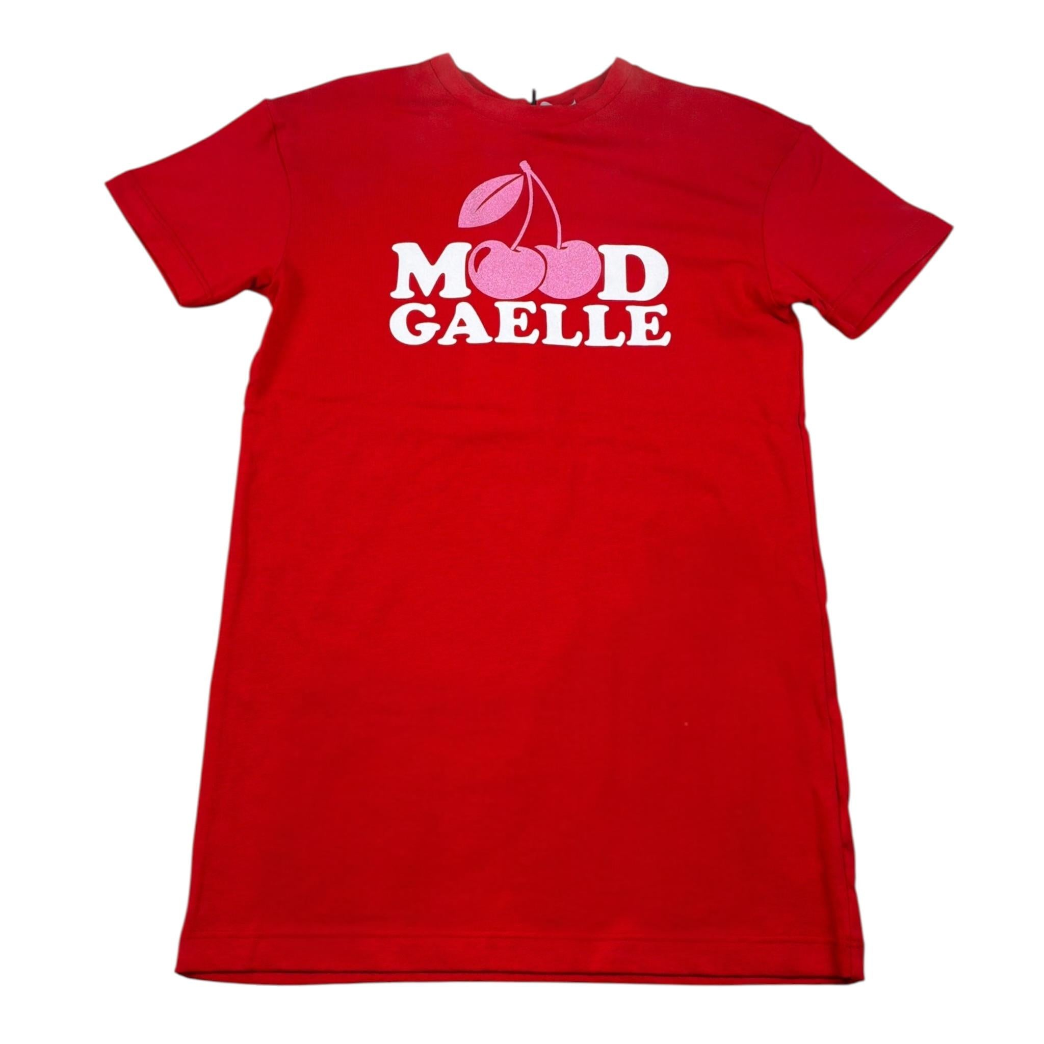 Gaelle Abito T-Shirt tinta unita con Stampa Rosso per Bambina 2746V00520 ROSSO GAELLE 