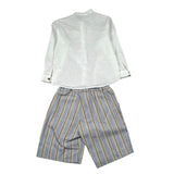 Barcellino Completo 2 Pezzi Camicia-Bermuda per Bambino 120110NJX BIANCO BARCELLINO 