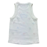 Saint Barth Canotta Tinta Unita con Stampa per Bambina BLUEJR BIANCO SAINT BARTH 