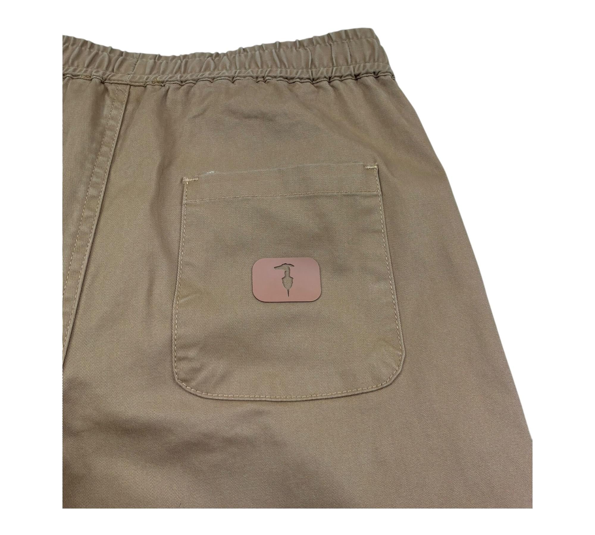 Trussardi Pantalone Tinta Unita con Elastico In Vita per Bambino TBP26133PA MARRONE TRUSSARDI 