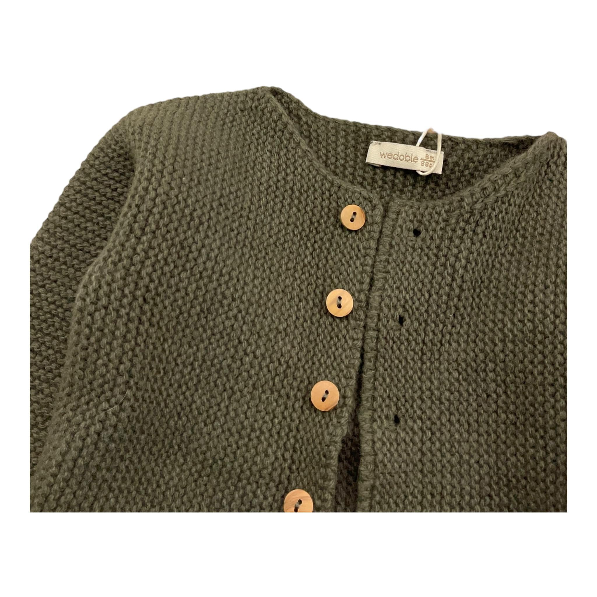 WEDOBLE cardigan tinta unita Verde per Neonato I2409308 VERDE WEDOBLE 