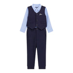 Guess Completo 3 Pezzi Camicia -Gilet-Pantalone per Bambino N5RG08KAE30 AZZURRO GUESS 