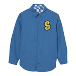 Stella Mccartney Giubbino Reversibile Tinta Unita,Fantasia Quadri per Bambino TW2P87 BLU STELLA McCARTNEY 