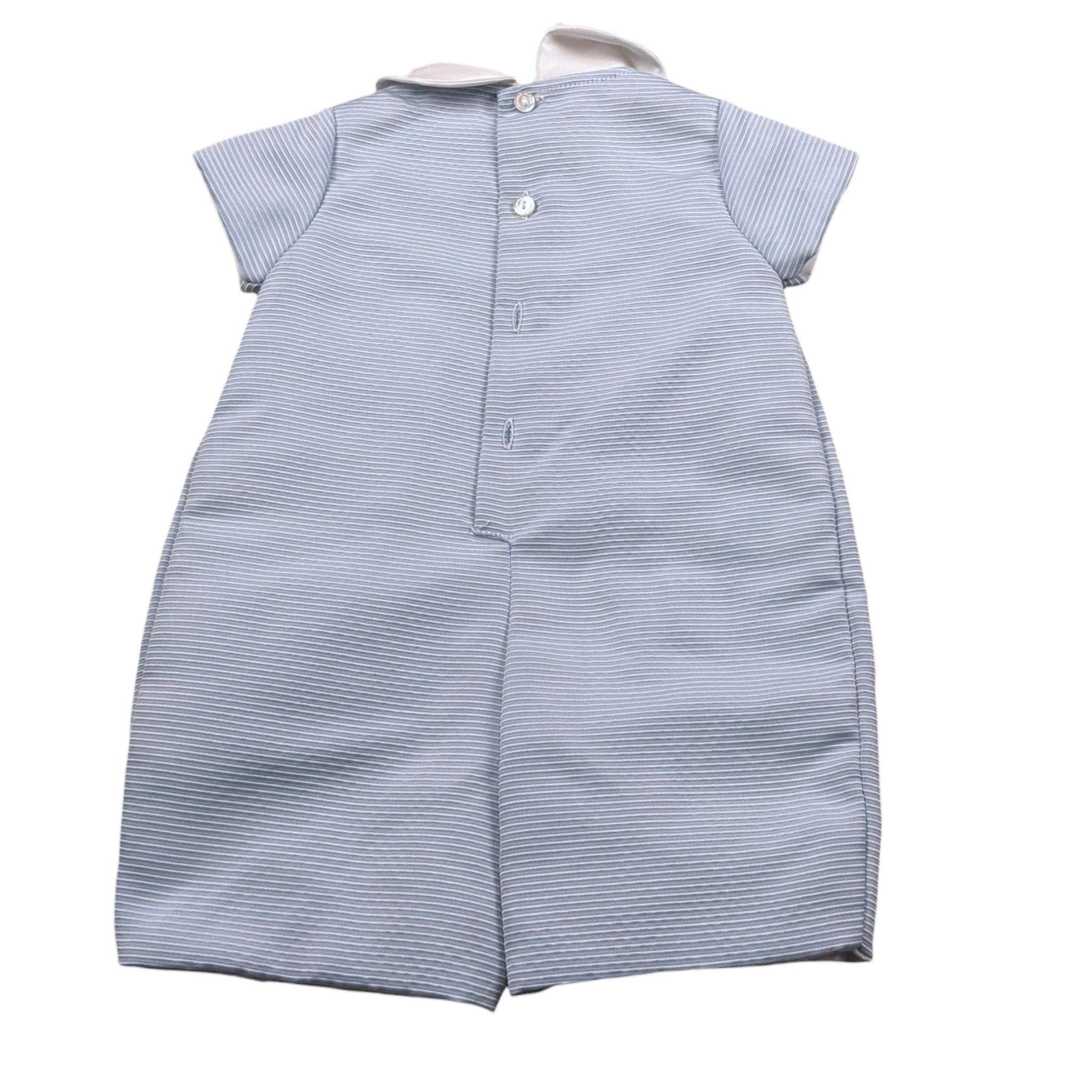 La Stupenderia Pagliaccetto Tinta Unita con Colletto per Neonato CBPG51X AZZURRO LA STUPENDERIA 