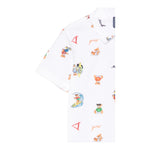 Guess Camicia Mezza Manica Tinta Unita con Stampa per Bambino N5GH05WBHQ1 BIANCO GUESS 