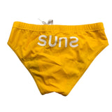 Suns  Costume Modello Slip Tinta Unita con Stampa per Bambino SLS0102U SENAPE SUNS 