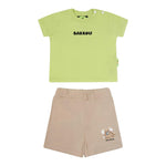 Barrow Kids Completo 2 Pezzi T-Shirt-Bermuda per Neonato S5BKUNTR161 VERDE BARROW KIDS 