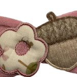 NINNAOH tutina tinta unita con applicazioni Rosa per Neonata I2499FA ROSA NINNAOH 