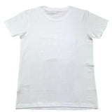 Daniele Alessandrini Einfarbiges Rundhals-T-Shirt mit weißem Logo-Print für Kinder