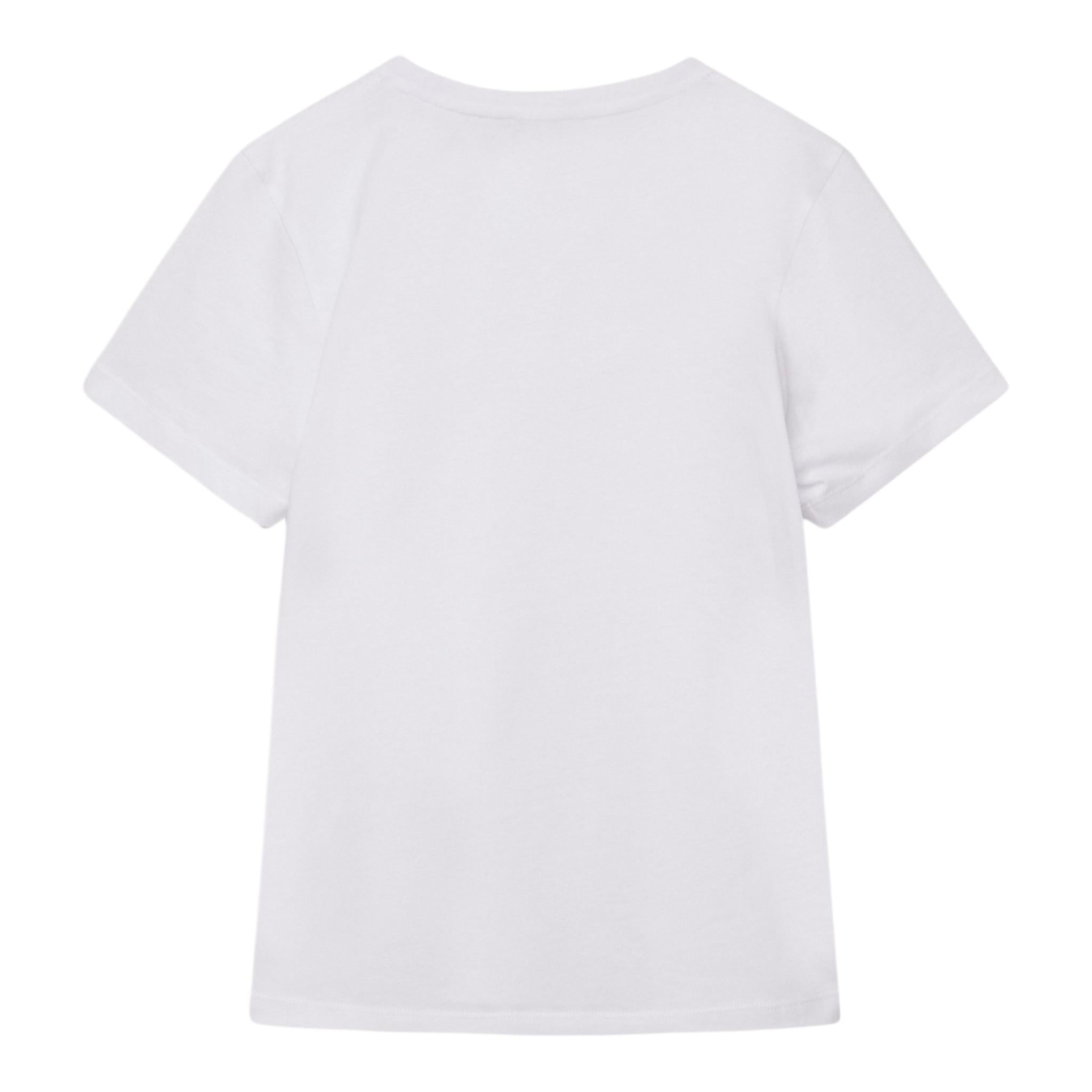EMPORIO ARMANI t-shirt girocollo tinta unita con stampa Bianco per Bambino 8NBT51 BIANCO EMPORIO ARMANI 