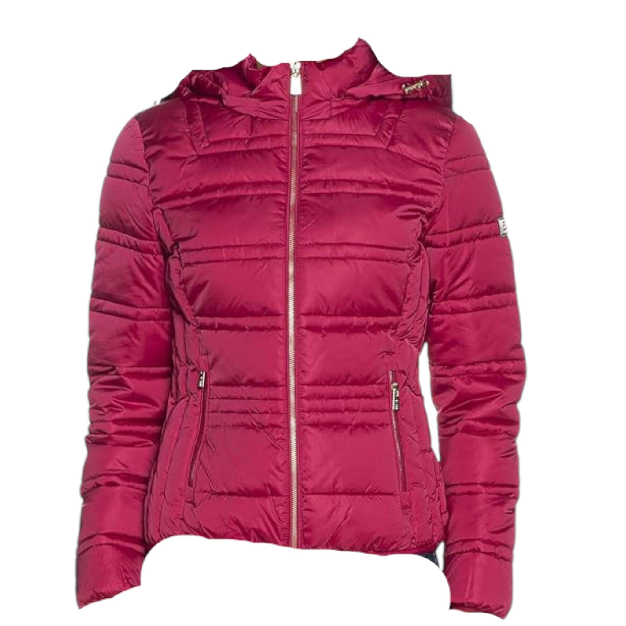 YES ZEE giubbino tinta unita con zip e cappuccio Bordeaux per Bambina 3006 BORDEAUX YES ZEE 