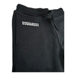 Dsquared2 Pantalone Tuta Tinta Unita con Logo per Bambino DQ2527 NERO DSQUARED2 