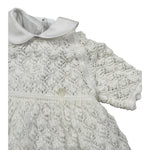 Le Coconne Abito Mezza Manica Traforato per Neonata LCN1947 BIANCO LE COCONNE 