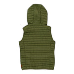 Save The Duck Giubbino Tinta Unita Modello Smanicato con Zip per Bambino J80649X VERDE SAVE THE DUCK 