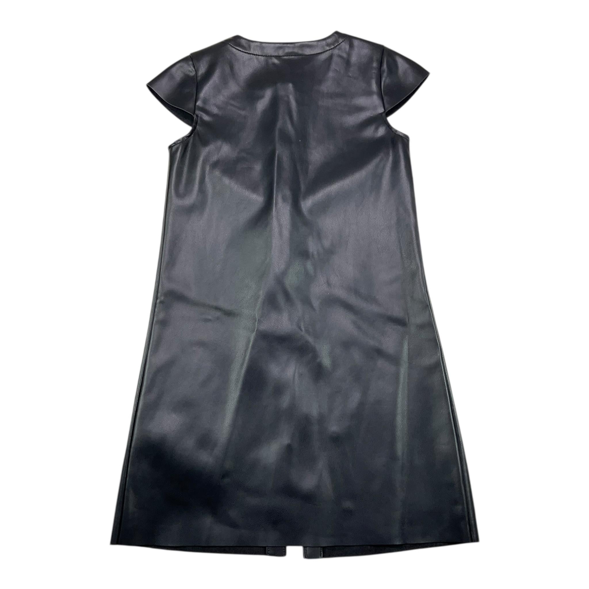 GUESS abito mezza manica tinta unita in ecopelle Nero per Bambina J3YK09WE8D0 NERO GUESS 
