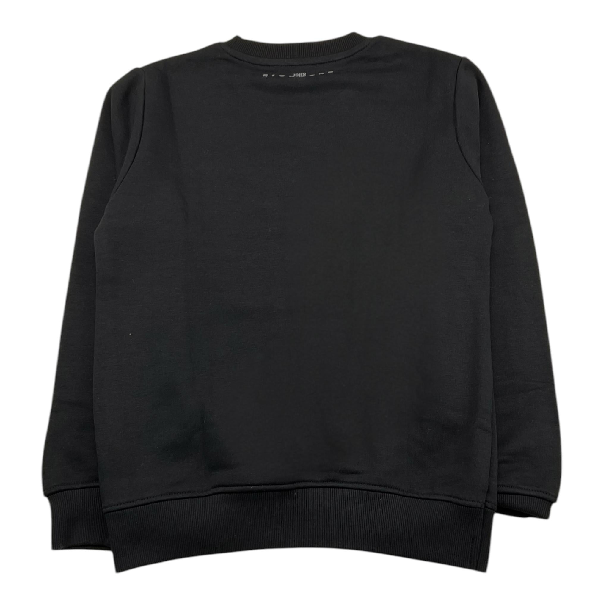 JOHN RICHMOND felpa tinta unita con stampa Nero per Bambina RBA24086FE NERO JOHN RICHMOND 