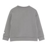 DOU DOU felpa girocollo tinta unita con logo Grigio per Bambino DV4P70 GRIGIO DOU DOU 