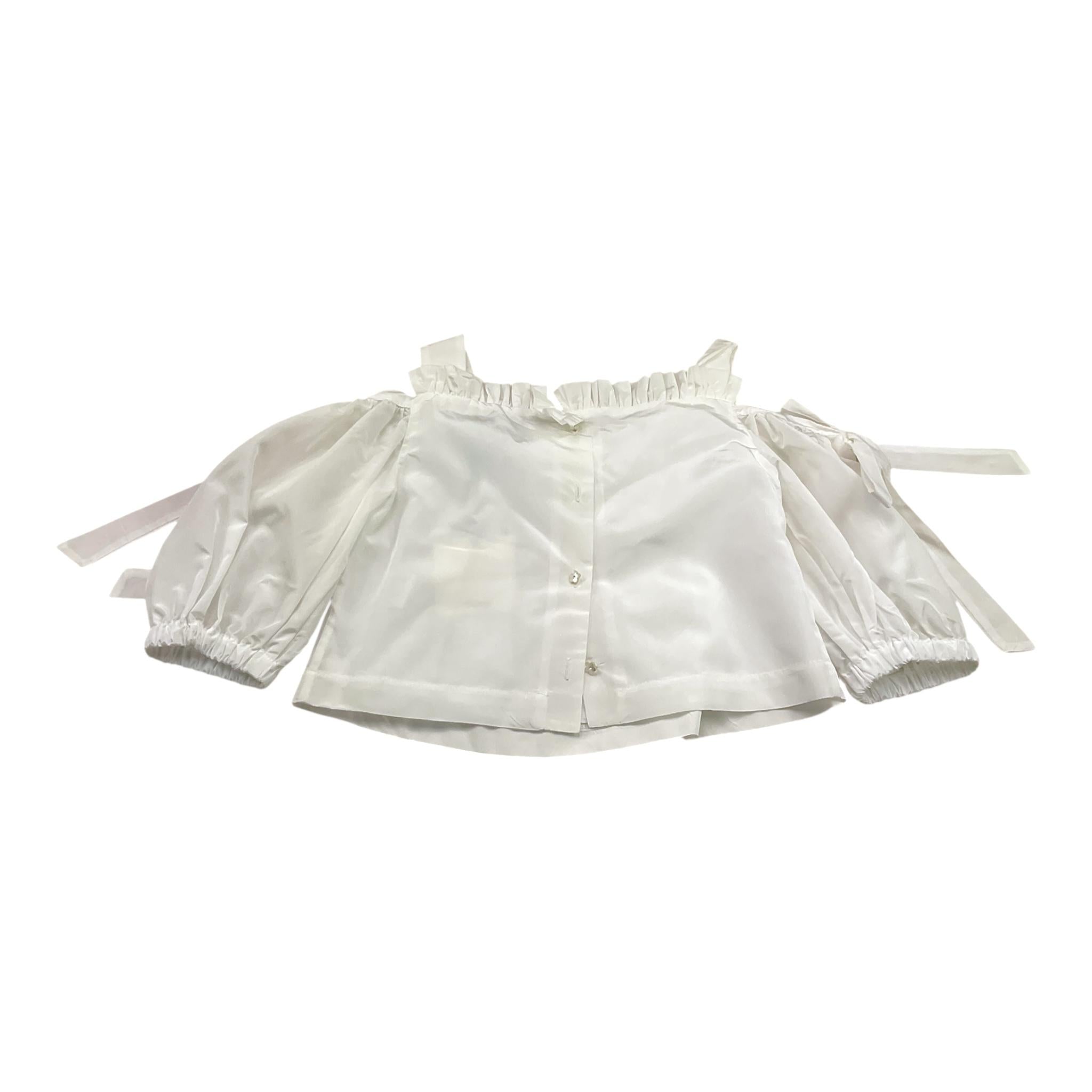 A' La Page Camicia Tinta Unita Modello Top per Bambina ANEMONE BIANCO A' LA PAGE 