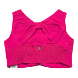 Dixie Top Giromanica Tinta Unita Con Elastico Fuxia Per Bambina