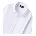 SARABANDA camicia manica lunga tinta unita con bottoni Bianco per Bambino 7130 BIANCO SARABANDA 