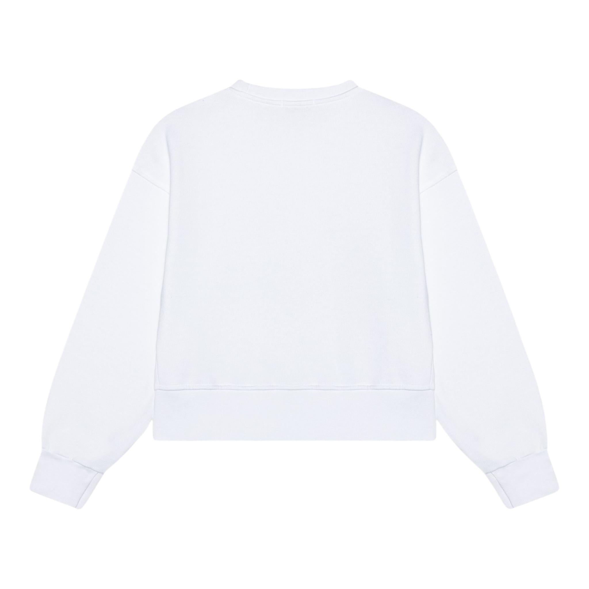 PINKO felpa girocollo tinta unita con stampa Bianco per Bambina F4PIJGSW218X BIANCO PINKO 