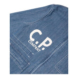 C.P. Company Giubbino In Denim Tinta Unita con Zip per Bambino CUA0002 BLU C.P. COMPANY 