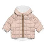 K-WAY giubbino reversibile con zip e cappuccio bicolore Bianco/rosa per Bambina K5123QW BIANCO/ROSA K-WAY 