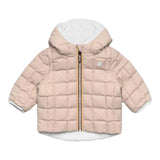 K-WAY giubbino reversibile con zip e cappuccio bicolore Bianco/rosa per Bambina K5123QW BIANCO/ROSA K-WAY 