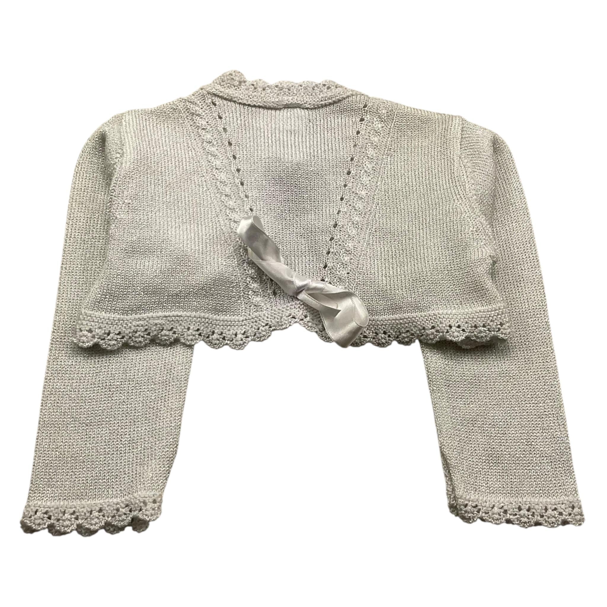 PONTOPORPONTO coprispalle tinta unita lurex Argento per Neonata 3714 ARGENTO PONTOPORPONTO 