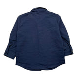 Manuel Ritz Camicia Manica Lunga Tinta Unita Blu Per Neonato