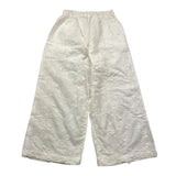 Zoe & Tobiah Pantalone Modello A Palazzo Tinta Unita Con Applicazioni Bianco Per Bambina