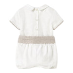 Mayoral Completo 3 Pezzi Bermuda-Camicia-Cintura per Neonato 1214 BIANCO/BEIGE MAYORAL 
