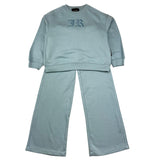 JOHN RICHMOND completo 2 pezzi felpa-pantalone tinta unita Azzurro per Bambina RG25002CF AZZURRO JOHN RICHMOND 