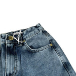 Lu Lu By Miss Grant Jeans tinta unita Modello A Palazzo Azzurro per Bambina LL3118 AZZURRO LU LU BY MISS GRANT 