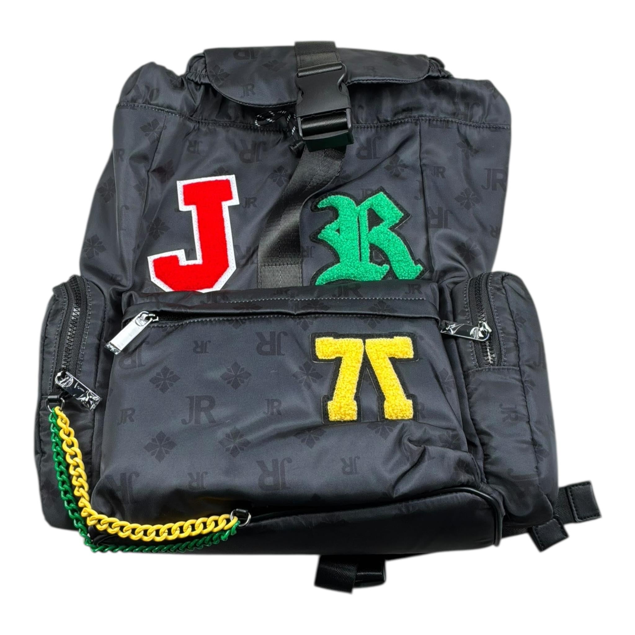 John Richmond Zaino Tinta Unita con Logo per Bambino RBP26048ZA NERO JOHN RICHMOND 