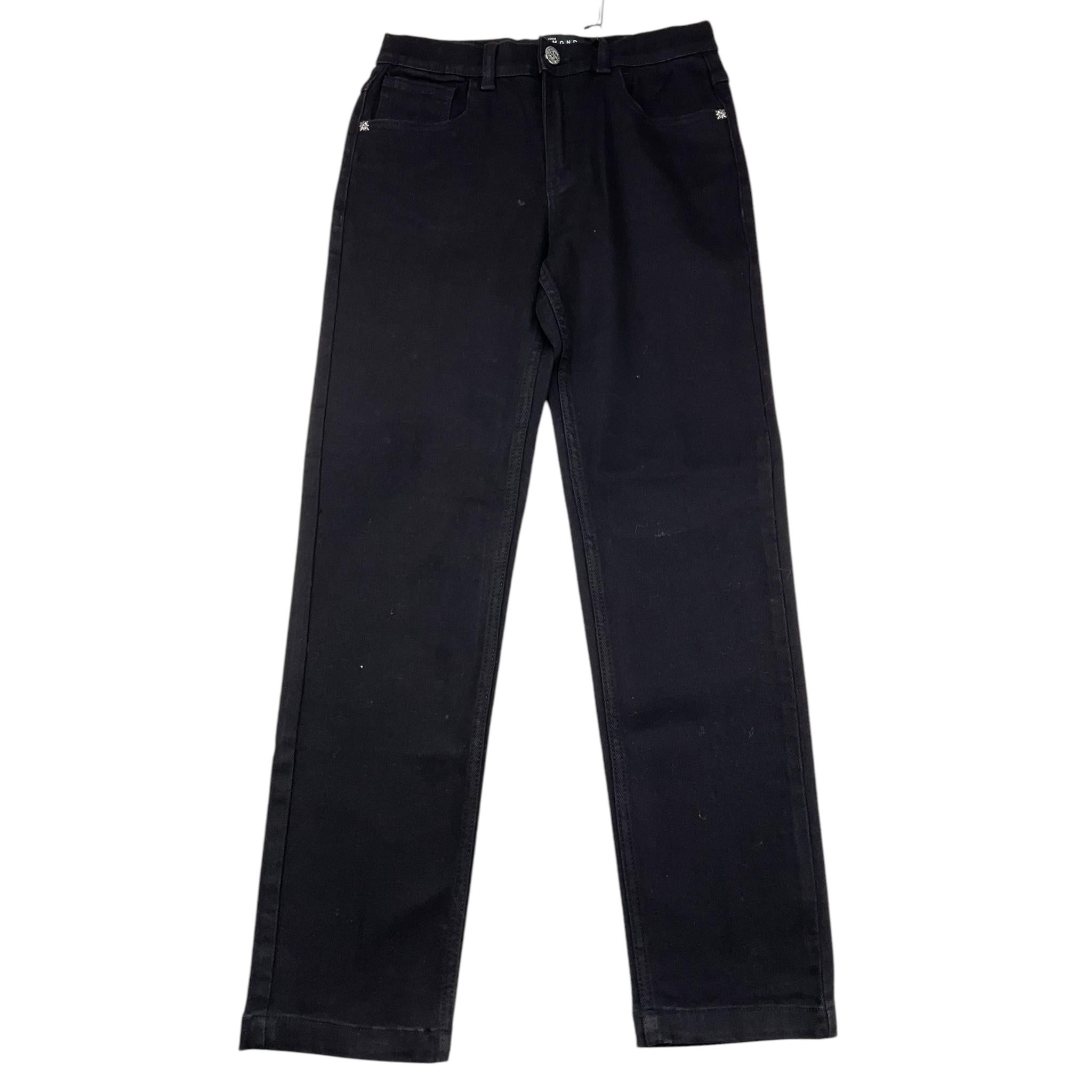 JOHN RICHMOND jeans tinta unita con stampa logo posteriore Nero per Neonata RGA24130JENX NERO JOHN RICHMOND 