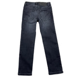 Dondup Jeans Tinta Unita Con 5 Tasche Nero Per Bambino